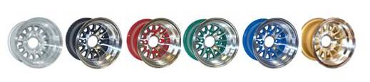 Aluminum 14 Spoke Golf Cart Wheels in Your Choice of Color