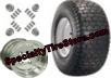 V Tread Golf Cart Tires on Douglas Golf Cart Wheels