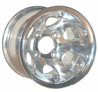 6 Cut Out Polished Aluminum Golf Cart Wheels