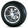 Low Profile Golf Cart TIres on Backspin Golf Cart Wheels