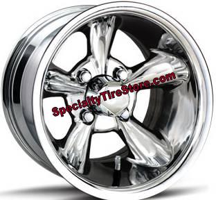 Bunker Golf Cart Wheel Styled in Polished Aluminum