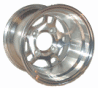 5 Double Spoke Polished Aluminum Golf Cart Wheels