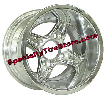 Crusader Golf Cart Wheels Styled In Polished Aluminum