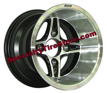 Crusader Golf Cart Wheels with Inset Black Accents