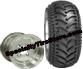 Mud Buster Golf Cart Tires on Douglas Polished Golf Cart Wheels