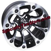 Douglas Rhythm Golf Cart Wheels Styled with Black Accents