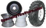 Aggressive 22x10-10 Golf Cart Tire with Powdered Steel Golf Cart Wheels