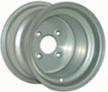 Golf Cart Wheels Styled in Silver Steel