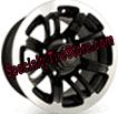 Spider Golf Cart Wheel With Black Inner Spokes