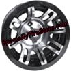 Spider Black Golf Cart Wheel With Aluminum Inner Spokes