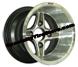 Crusader Golf Cart Wheels With Inset Champagne Accents