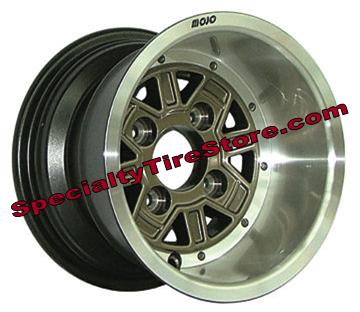 Phoenix Golf Cart Wheels With Inset Champagne Accents