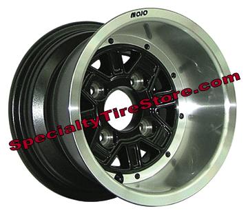 Phoenix Golf Cart Wheels With Inset Black Accents