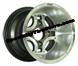 Iron Cross Golf Cart Wheels With Inset Champagne Accents