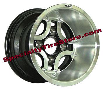 Iron Cross Golf Cart Wheels With Inset Black Accents