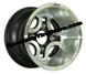 Iron Cross Golf Cart Wheels With Inset Black Accents