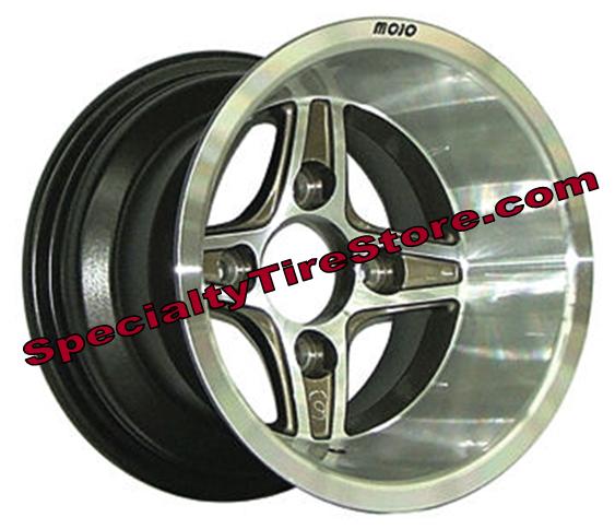 Crusader Golf Cart Wheels With Inset Champagne Accents