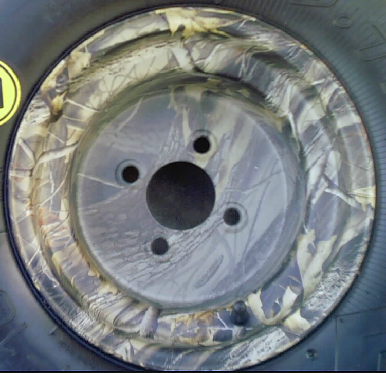 Golf Cart Wheels Styled in Camouflage